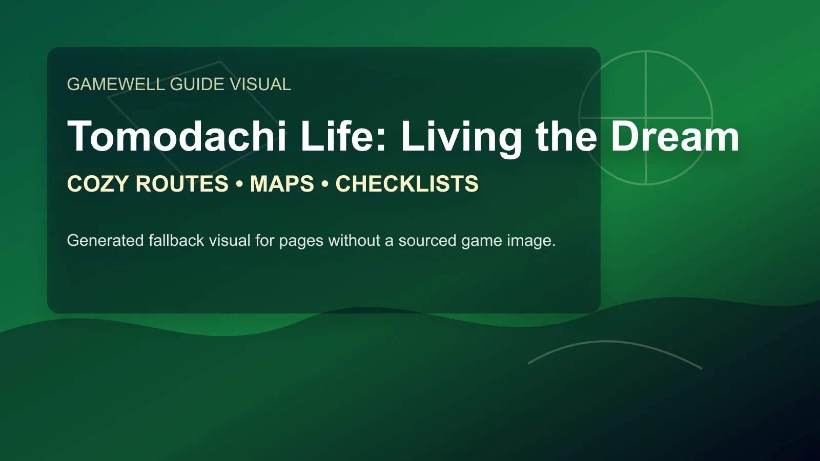 Tomodachi Life: Living the Dream Starter Route Hub